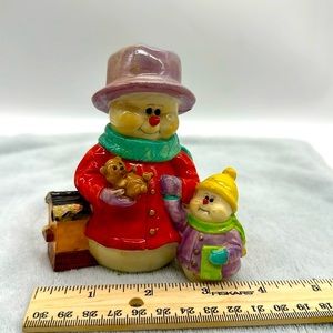 Snowman Vintage Regency Fine Arts Collectible Snowman Figurine/Sculpture 4-3/8”